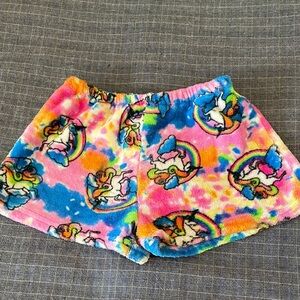 Vibrant Unicorn Print Kids Shorts